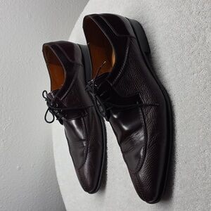 Mezlan Slit Toe  Men's Oxford Shoes - Rich Burgundy Spain Leather Mens 12 Guc